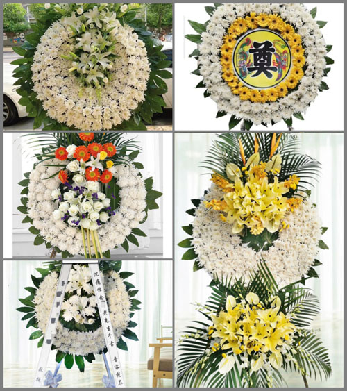 江西赣州定南县岭北镇玉石村花圈速递